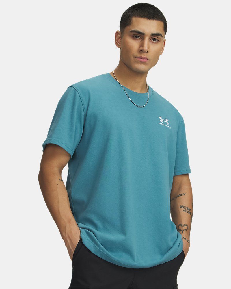 Men's UA Logo Embroidered Heavyweight Short Sleeve Men's Short Sleeve — view 21