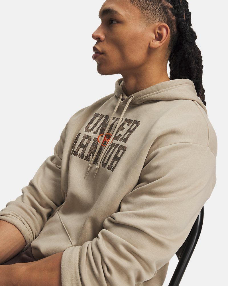 UA Rival Fleece Camo Fill Men's Hoodie — view 9