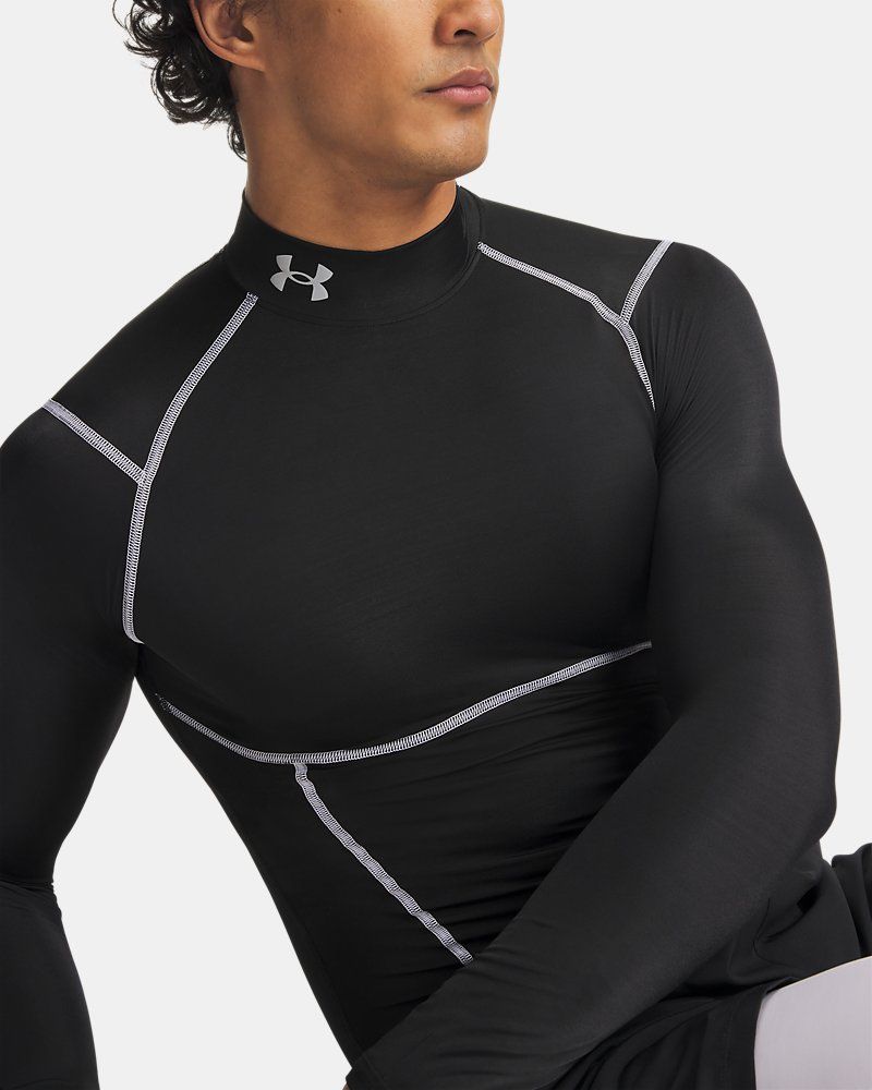HeatGear® Elite Men's Compression Mock Long Sleeve — view 3