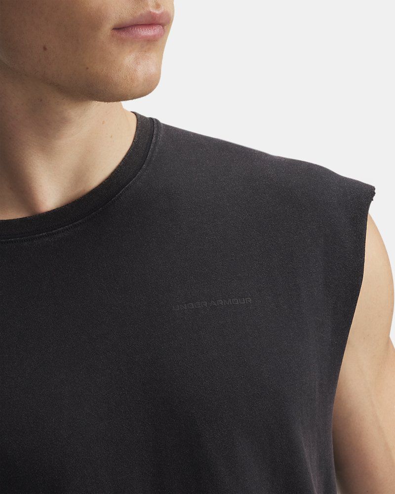 UA Icon Heavyweight Cotton Men's Tank — view 4