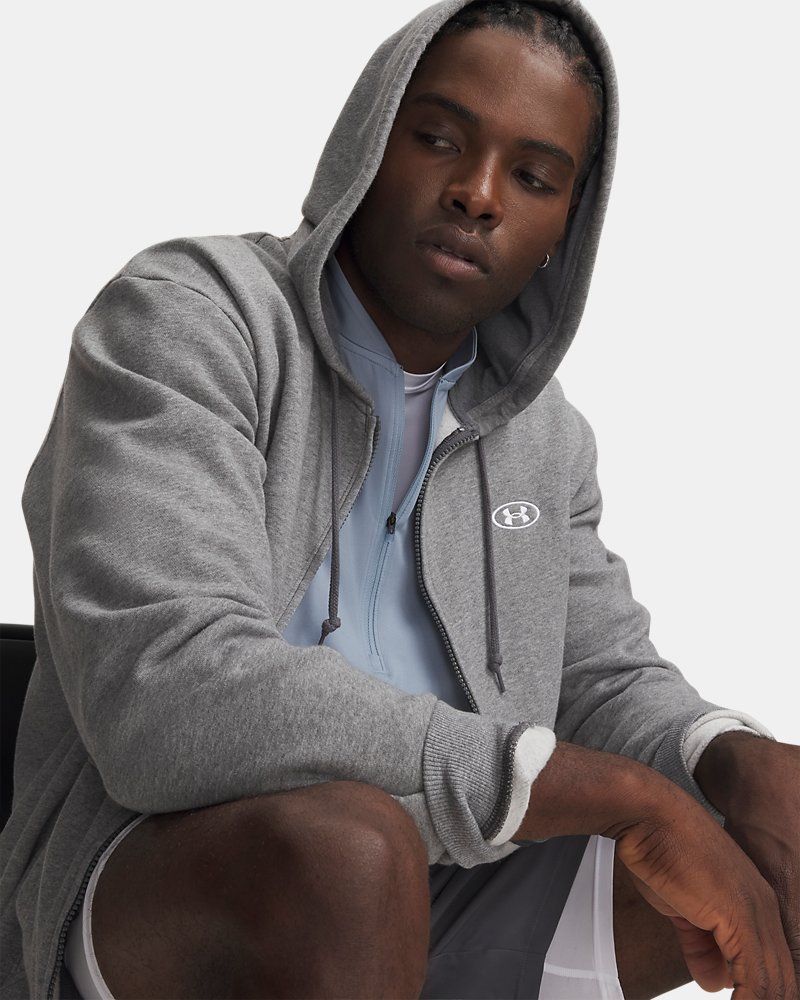 UA Rival Fleece Men's Full-Zip Hoodie — view 10
