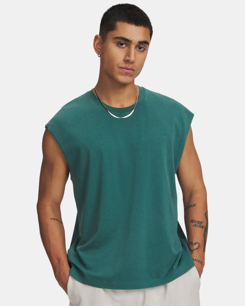UA Icon Heavyweight Cotton Men's Tank — view 31