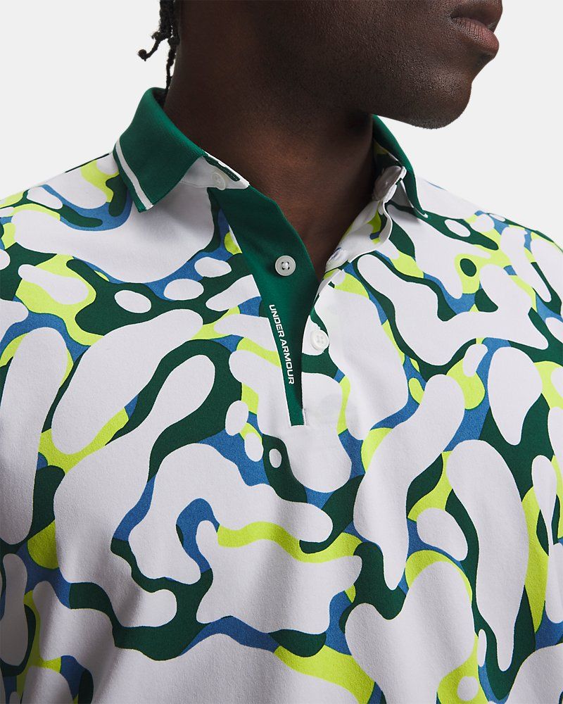 UA ArmourDry Print Rib Men's Polo — view 6