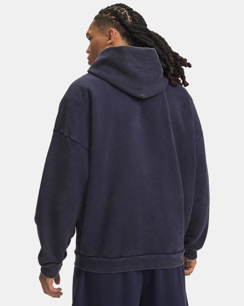 UA Icon Heavyweight Fleece Washed Men's Hoodie — view 11
