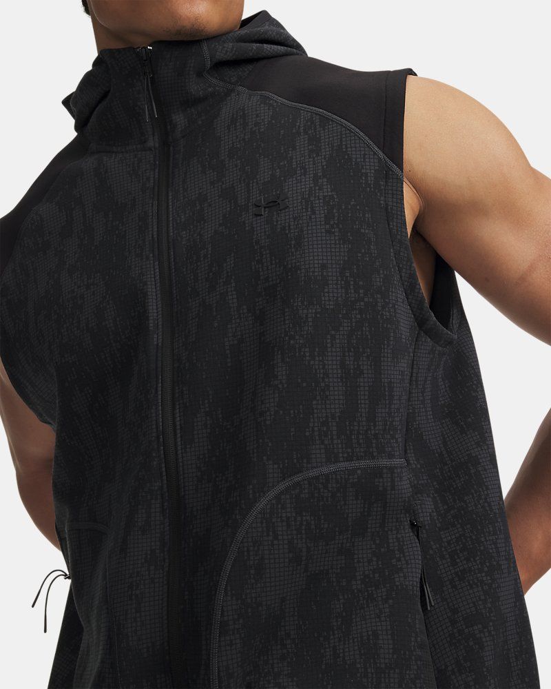 UA Unstoppable Fleece Men's Hooded Vest — view 3