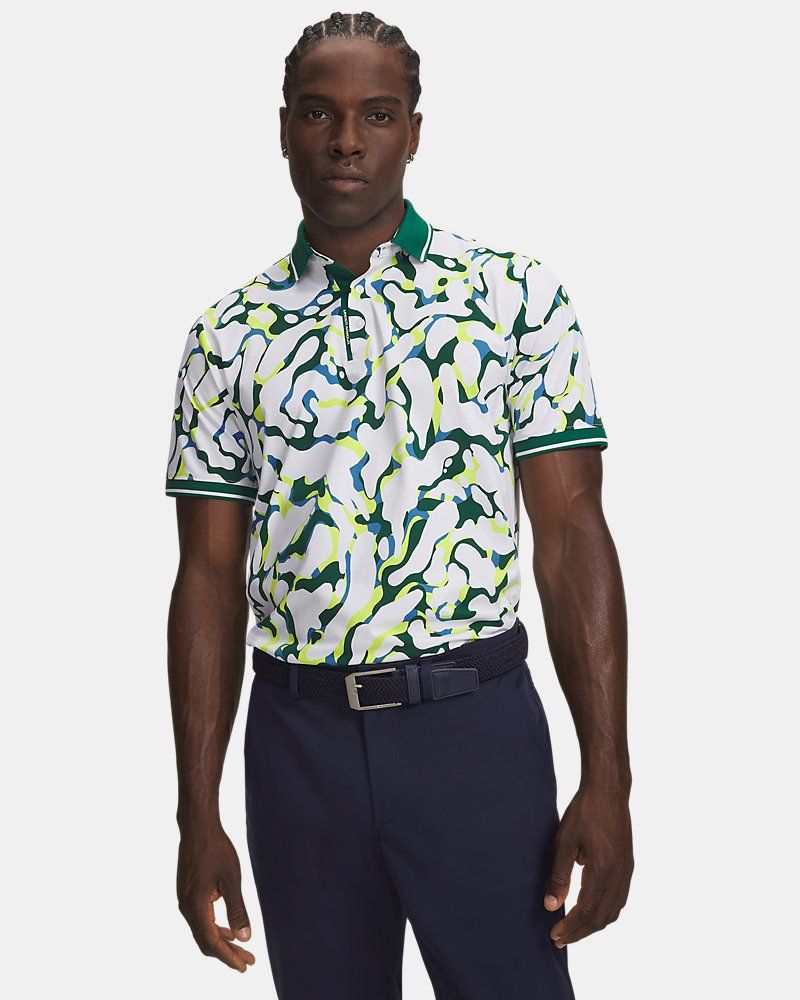 UA ArmourDry Print Rib Men's Polo — view 4