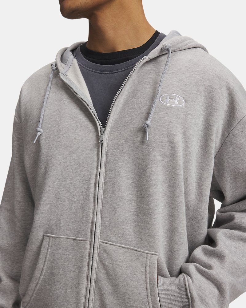 UA Rival Fleece Men's Full-Zip Hoodie — view 6