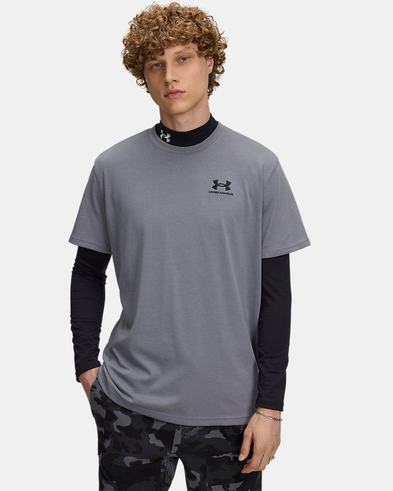 Men's UA Logo Embroidered Heavyweight Short Sleeve Men's Short Sleeve — view 15