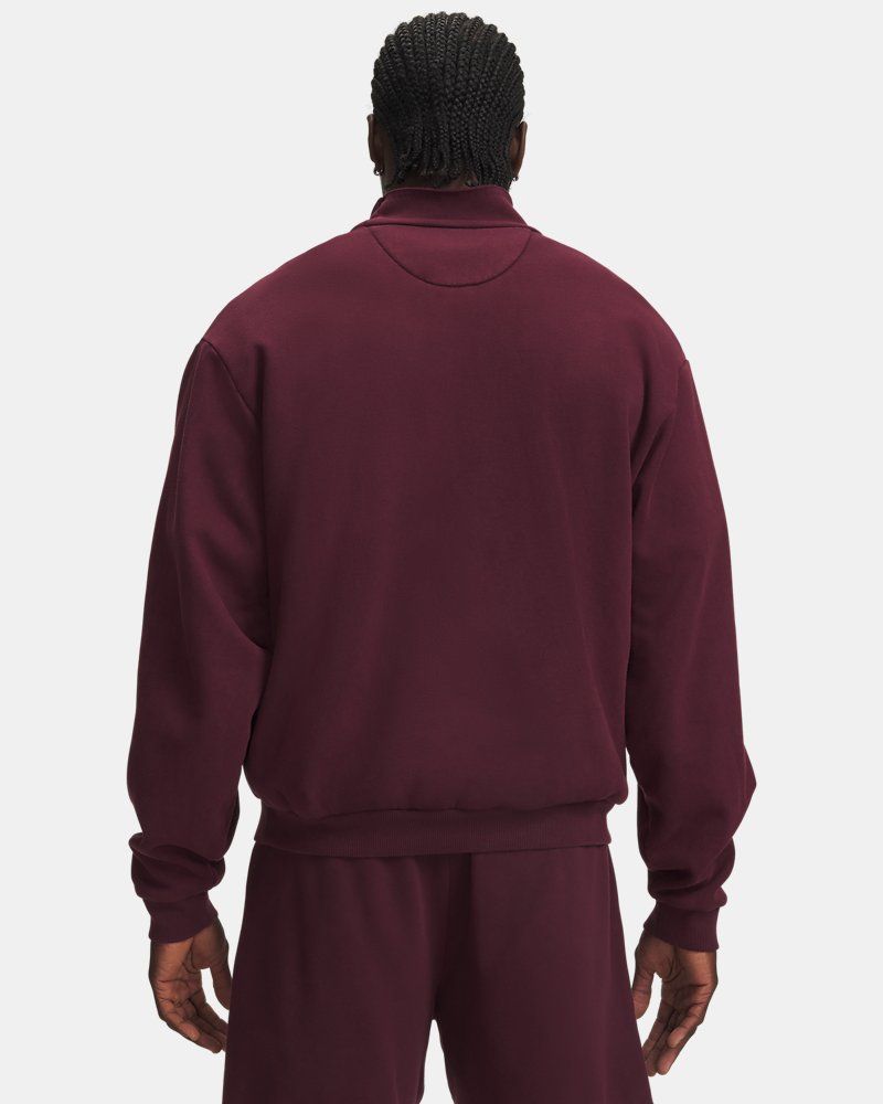 UA Icon Fleece Washed Mock Men's Long Sleeve — view 12
