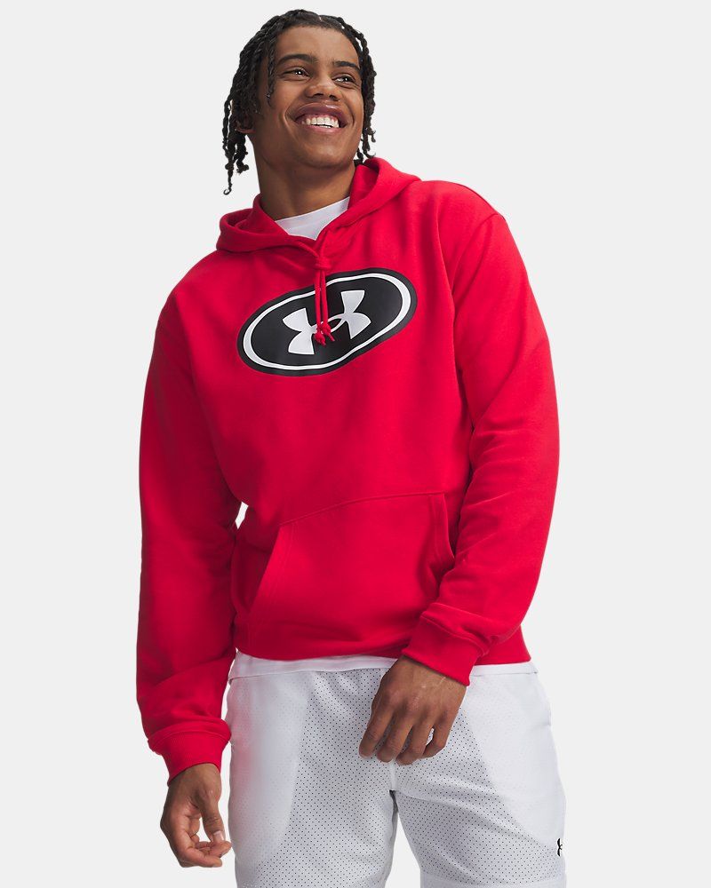 UA Rival Fleece Branded Men's Hoodie — view 11