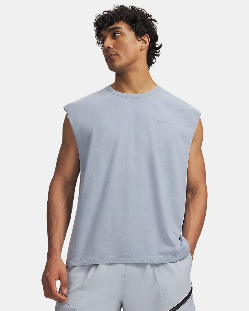UA Icon Heavyweight Cotton Men's Tank — view 21