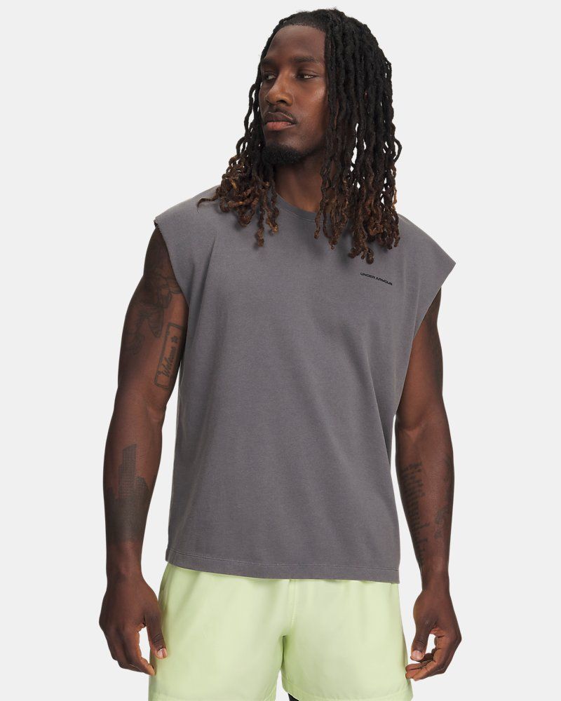 UA Icon Heavyweight Cotton Men's Tank — view 28
