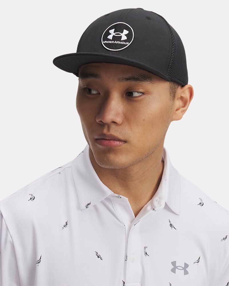 UA Drive Mid Men's Stretch Fit Cap — view 3