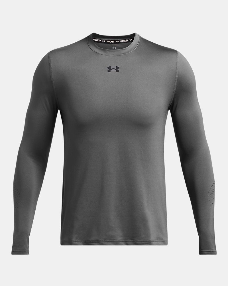 UA Hockey Grippy Men's Fitted Long Sleeve — view 3