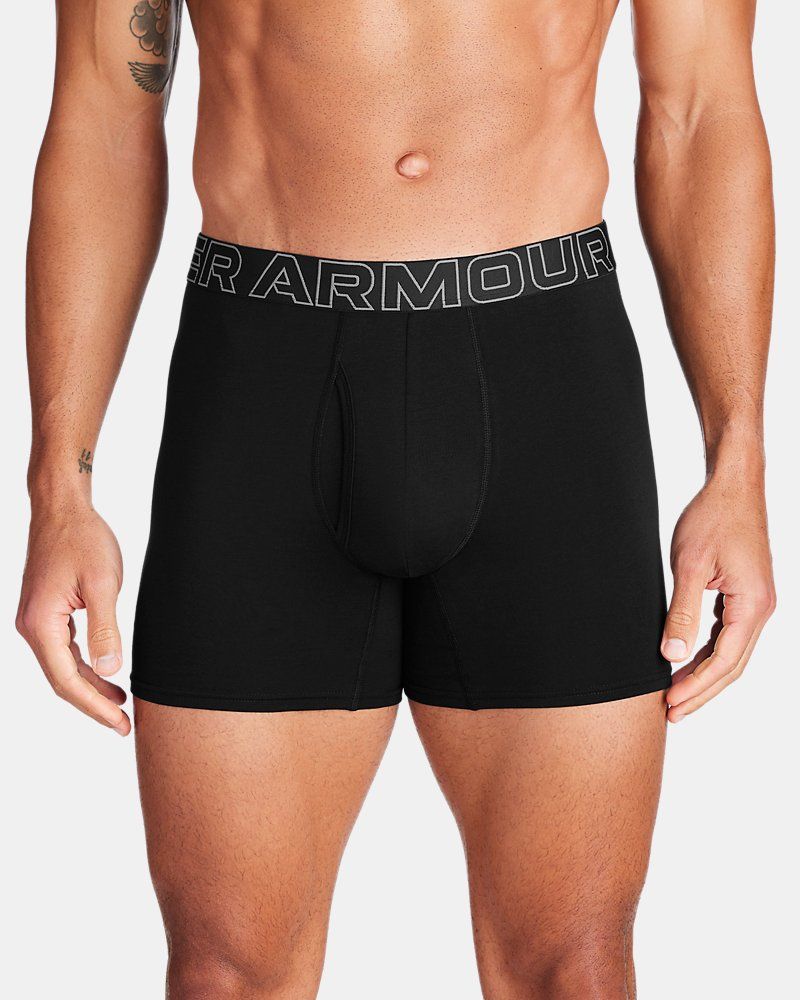 UA Performance Cotton Men's 6" 3-Pack Boxerjock®