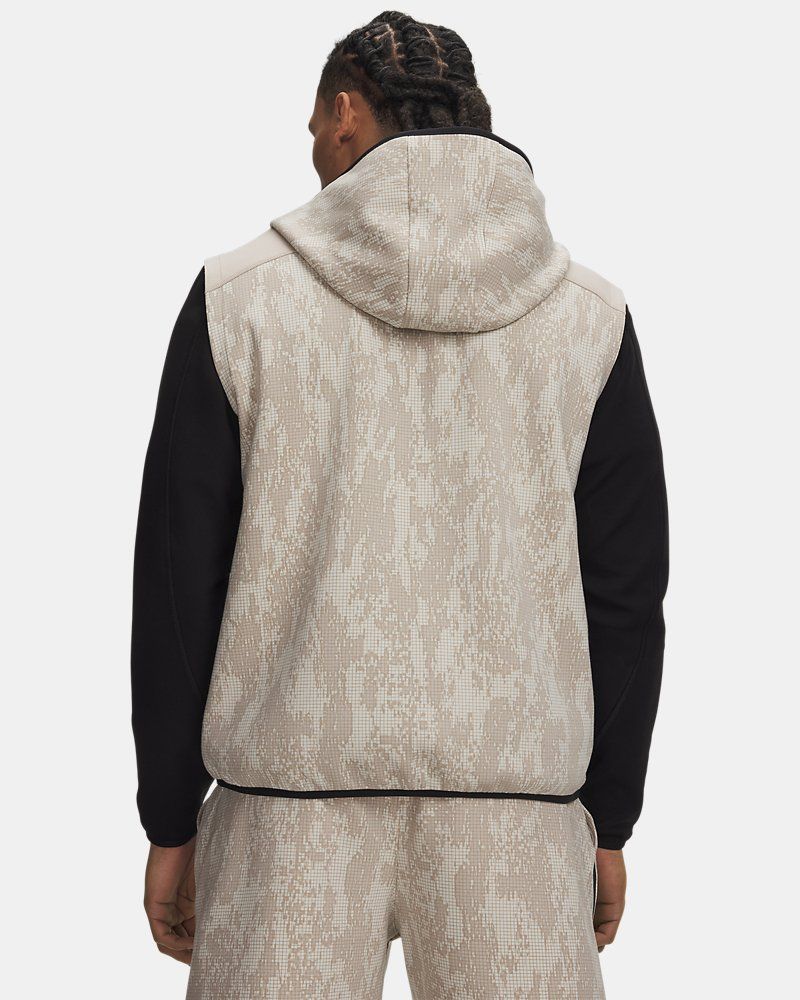 UA Unstoppable Fleece Men's Hooded Vest — view 5