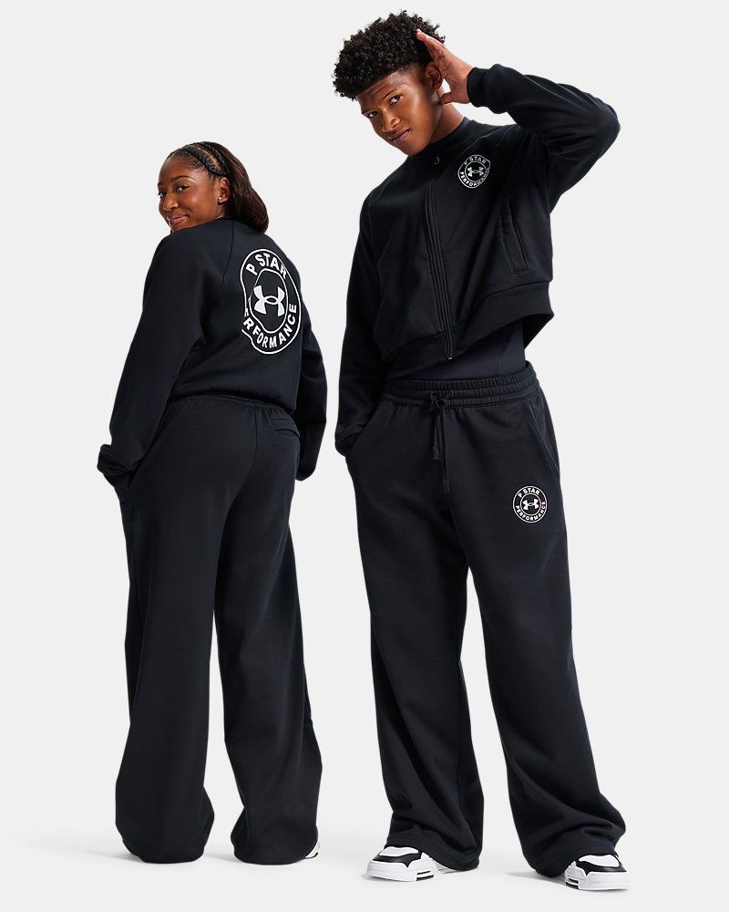 UA x P-Star Performance Fleece Unisex Wide Leg Pants