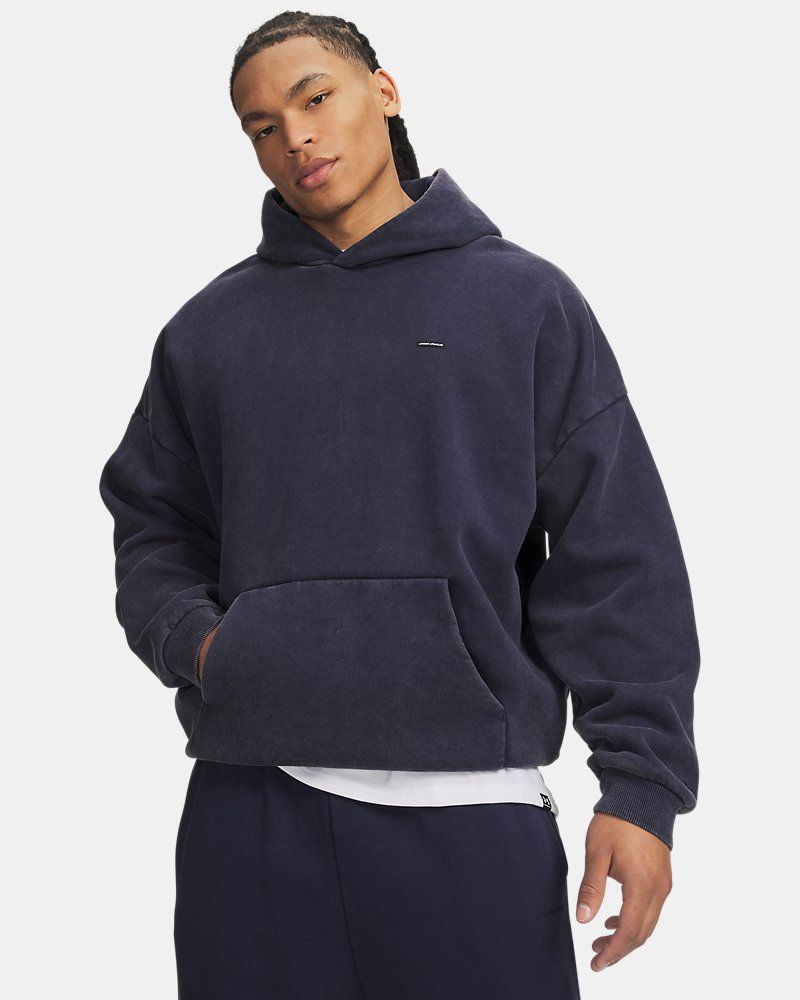 UA Icon Heavyweight Fleece Washed Men's Hoodie — view 10