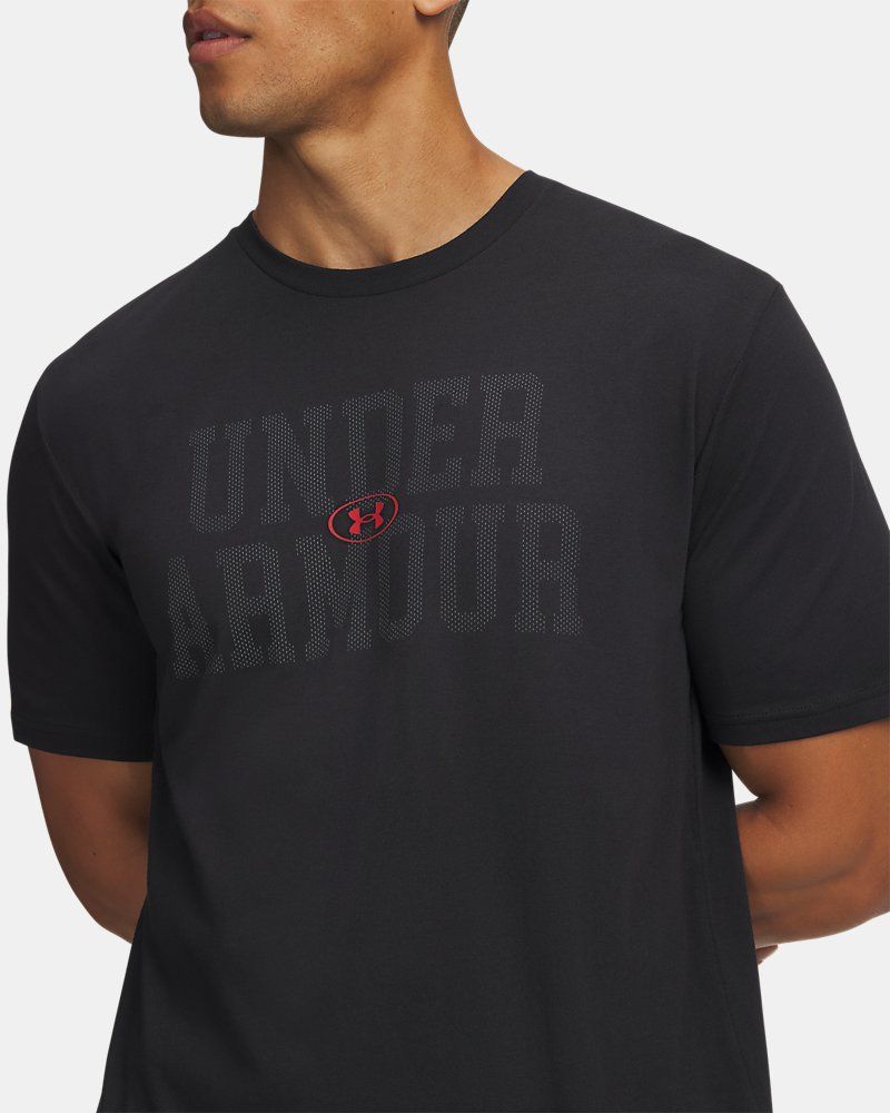 UA Mesh Wordmark Men's Short Sleeve — view 3
