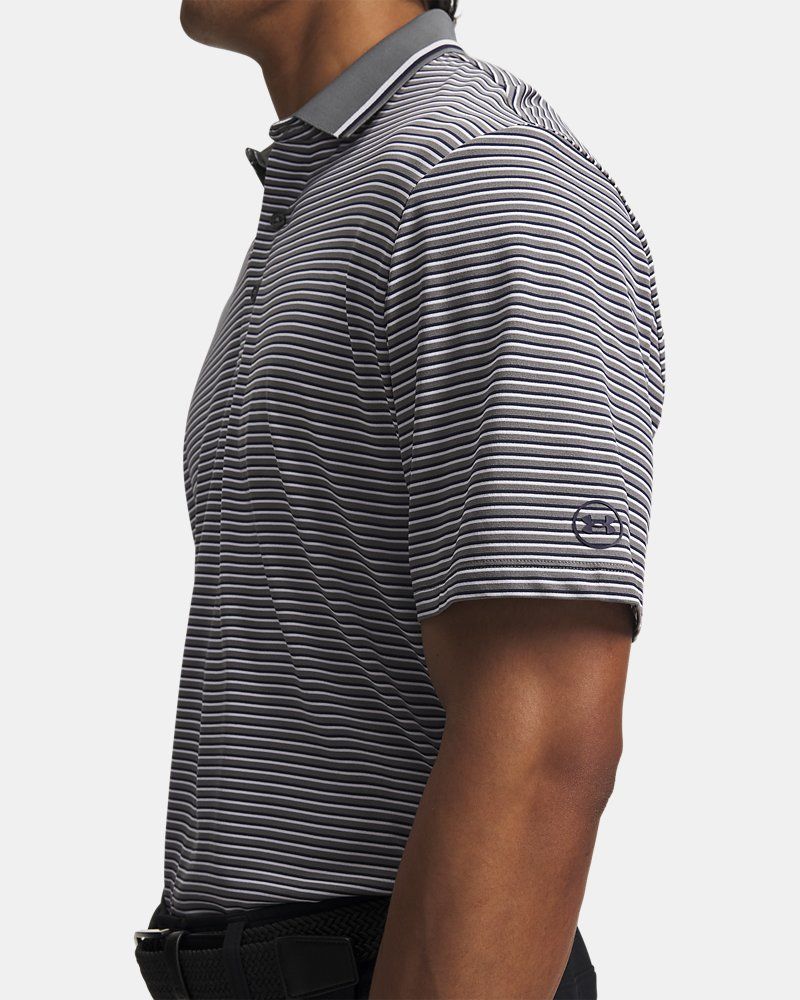 UA ArmourDry Rib Stripe Men's Polo — view 6