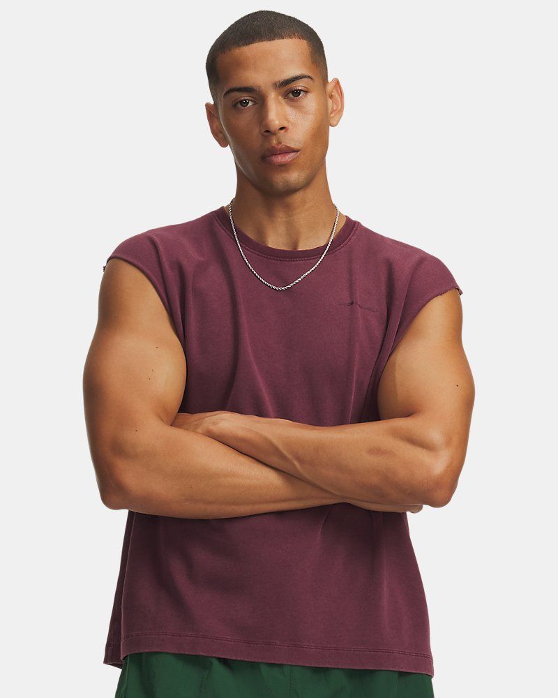 UA Icon Heavyweight Cotton Men's Tank — view 25