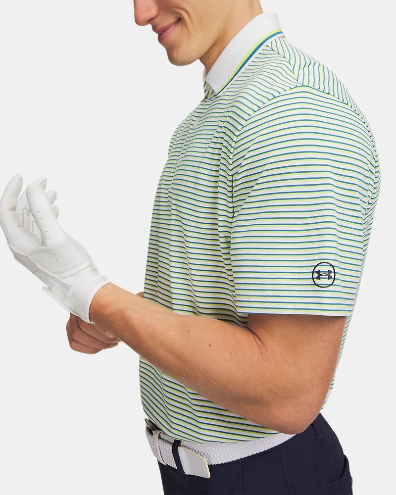 UA ArmourDry Rib Stripe Men's Polo — view 3