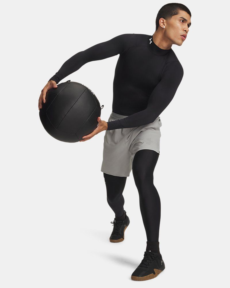 HeatGear® Men's Compression Mock Long Sleeve — view 3