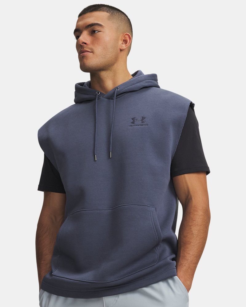 UA Icon Fleece Men's Sleeveless Hoodie — view 10