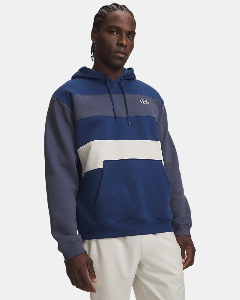 UA Rival Fleece Striped Men's Hoodie — view 4