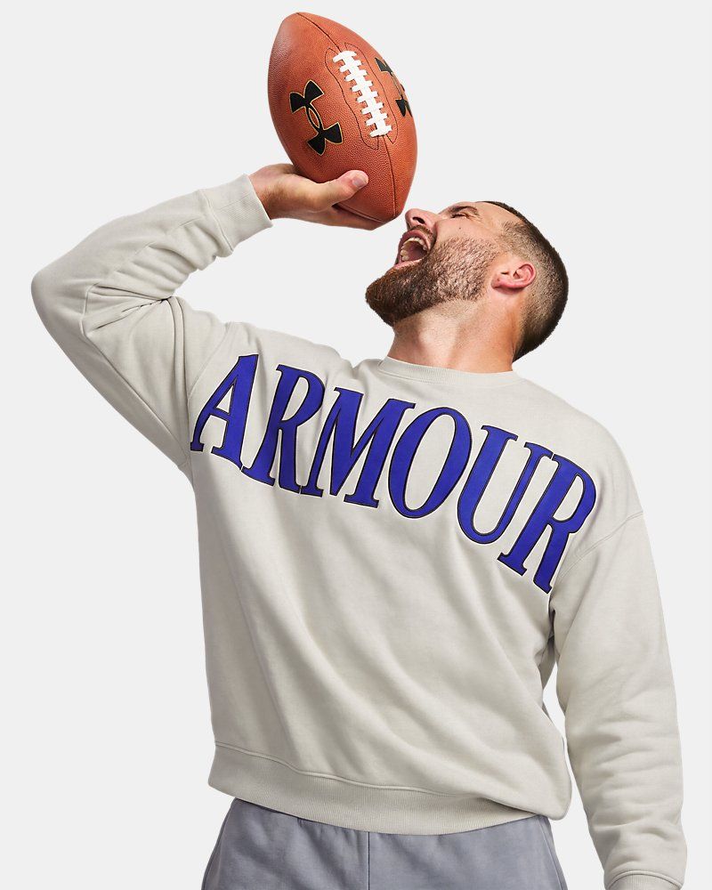 UA Icon Heavyweight Terry Graphic Men's Crew — view 4