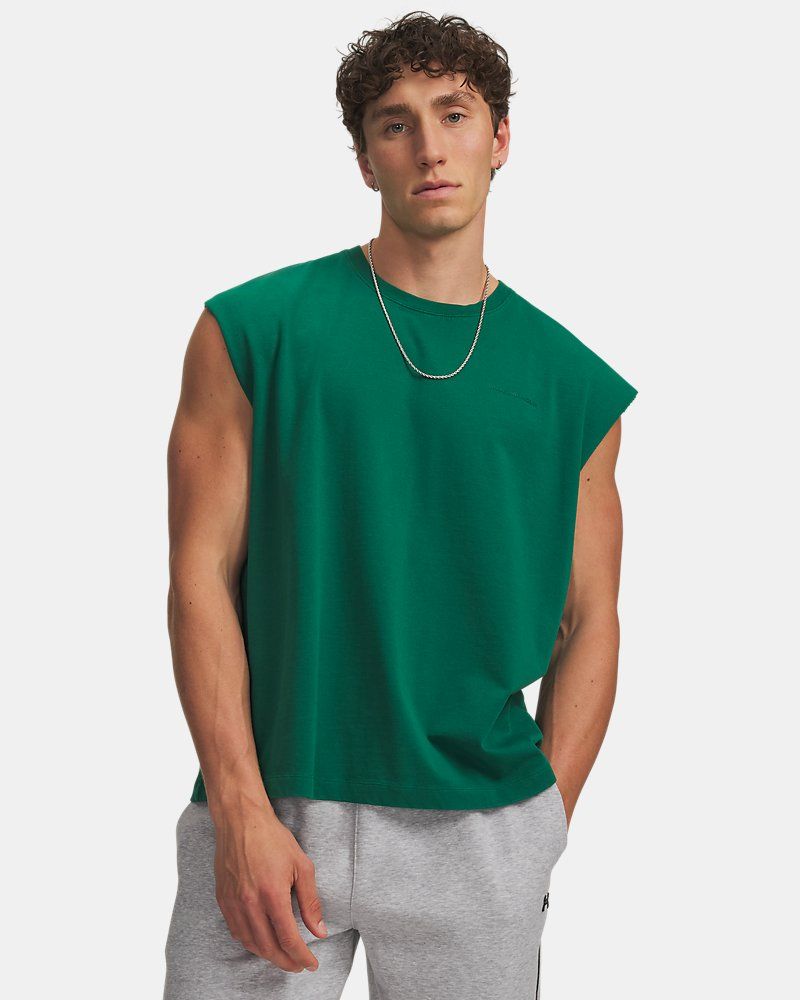 UA Icon Heavyweight Cotton Men's Tank — view 15
