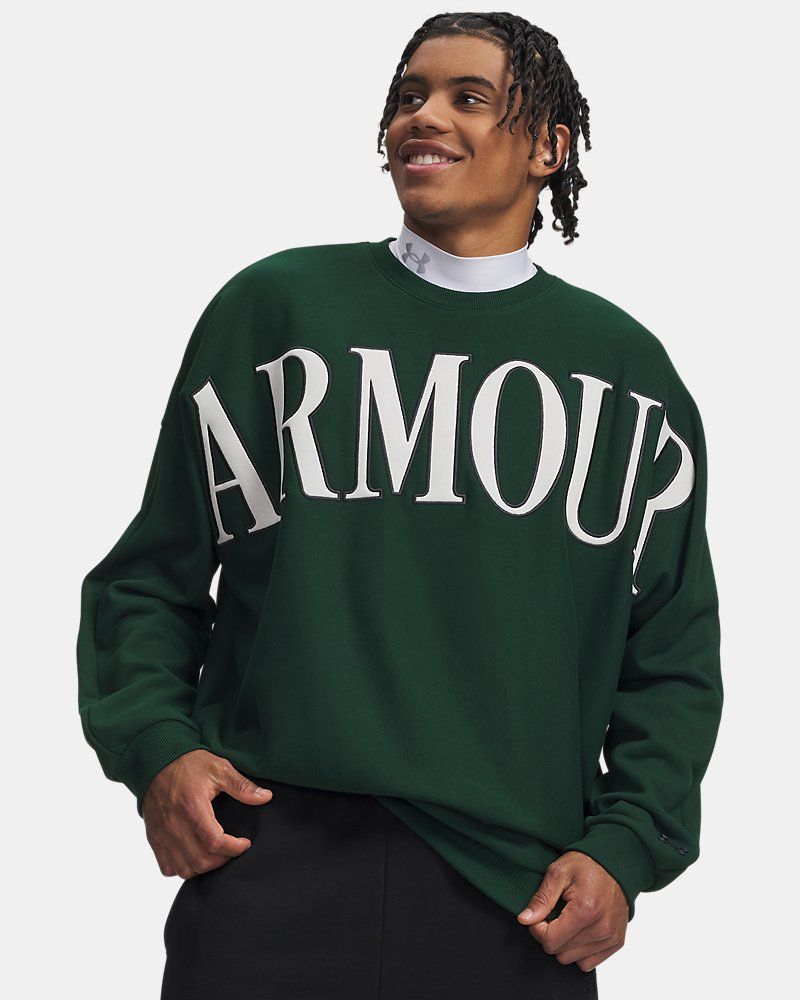 UA Icon Heavyweight Terry Graphic Men's Crew — view 5