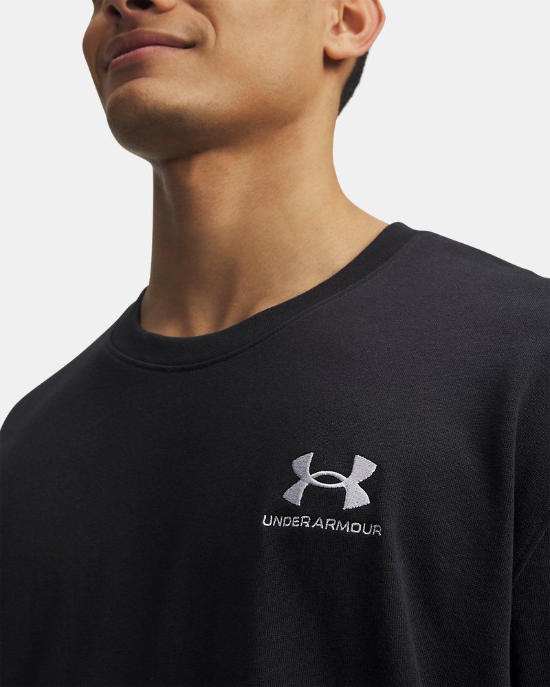 Men's UA Logo Embroidered Heavyweight Short Sleeve Men's Short Sleeve — view 3