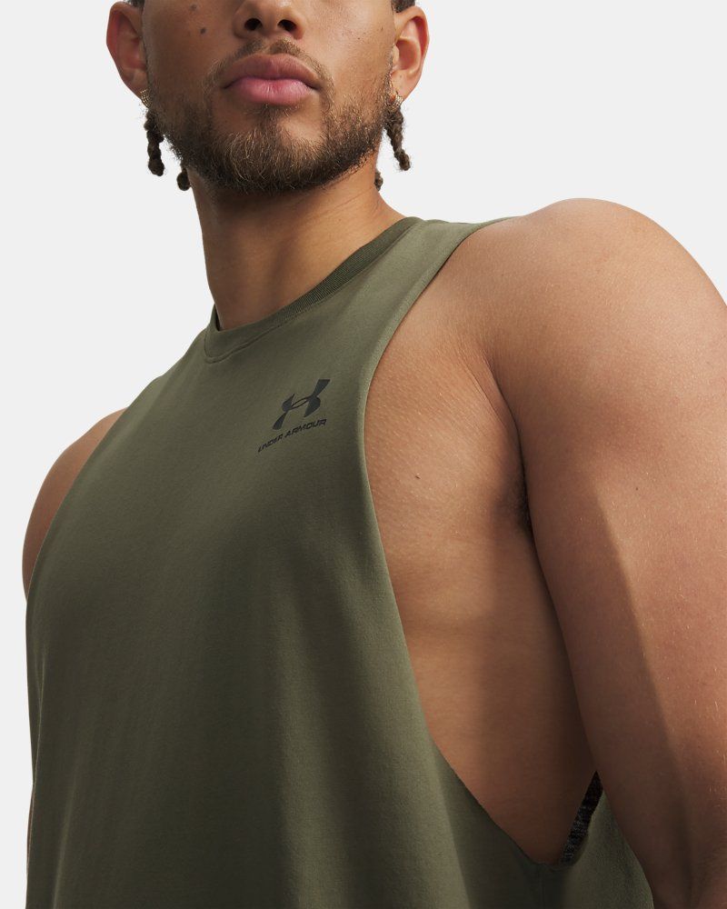 UA Left Chest Cut-Off Men's Tank — view 15