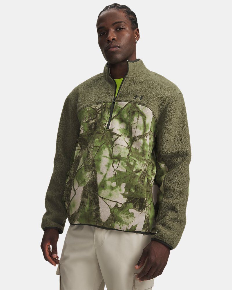 ColdGear® Infrared Basecamp Fleece Camo Men's ½ Zip — view 4