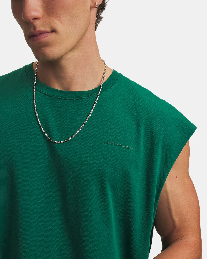 UA Icon Heavyweight Cotton Men's Tank — view 17