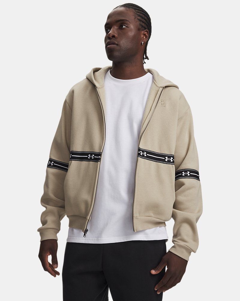 UA Icon Fleece Taped Men's Full Zip — view 5
