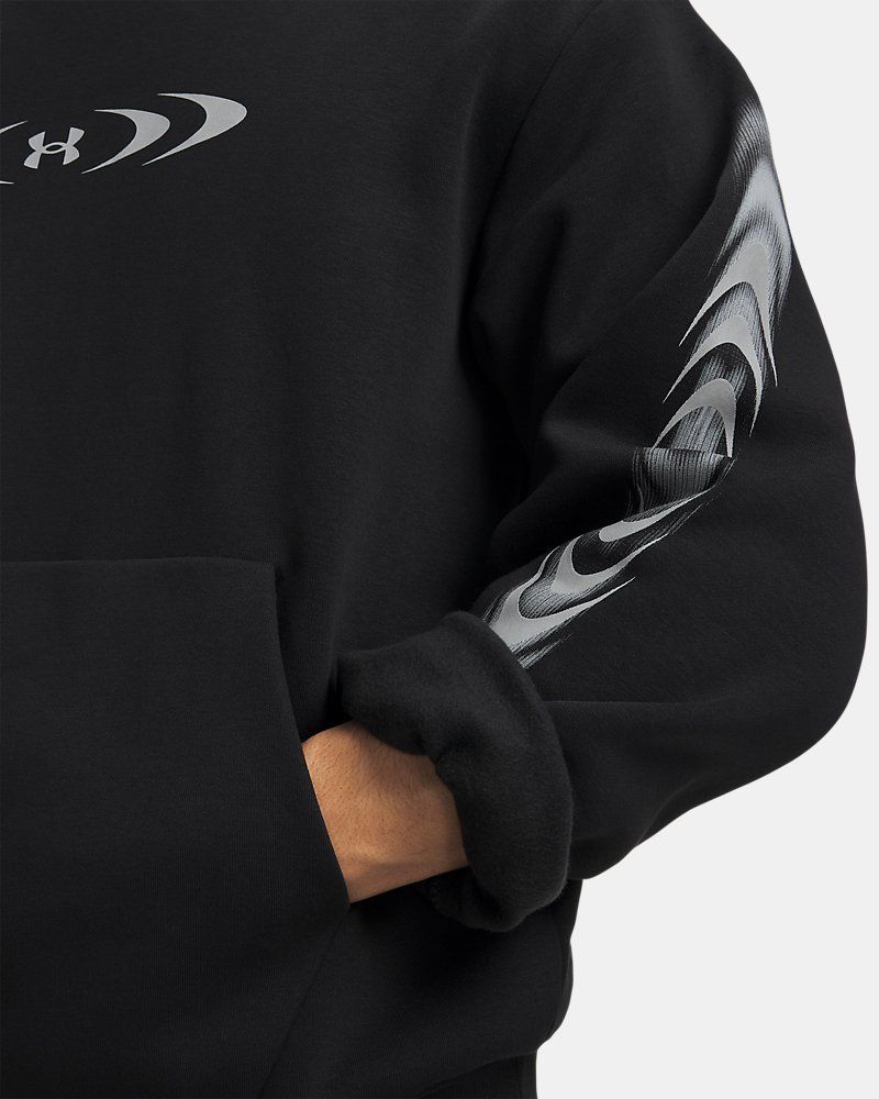 UA Icon Fleece Graphic Men's Hoodie — view 3