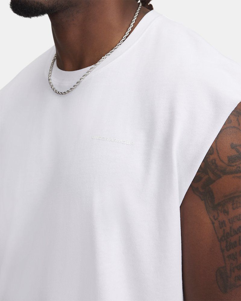 UA Icon Heavyweight Cotton Men's Tank — view 11
