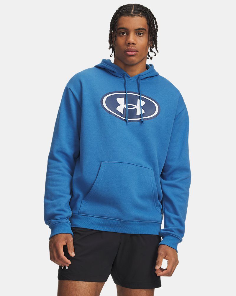 UA Rival Fleece Branded Men's Hoodie — view 8