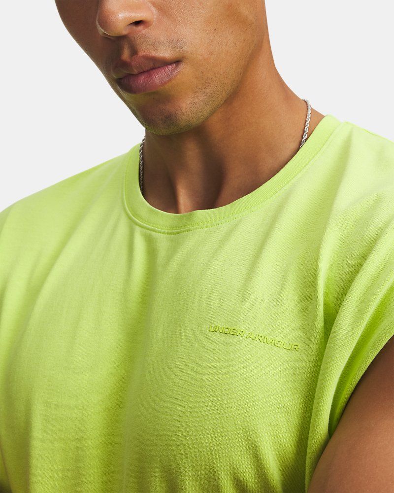 UA Icon Heavyweight Cotton Men's Tank — view 20