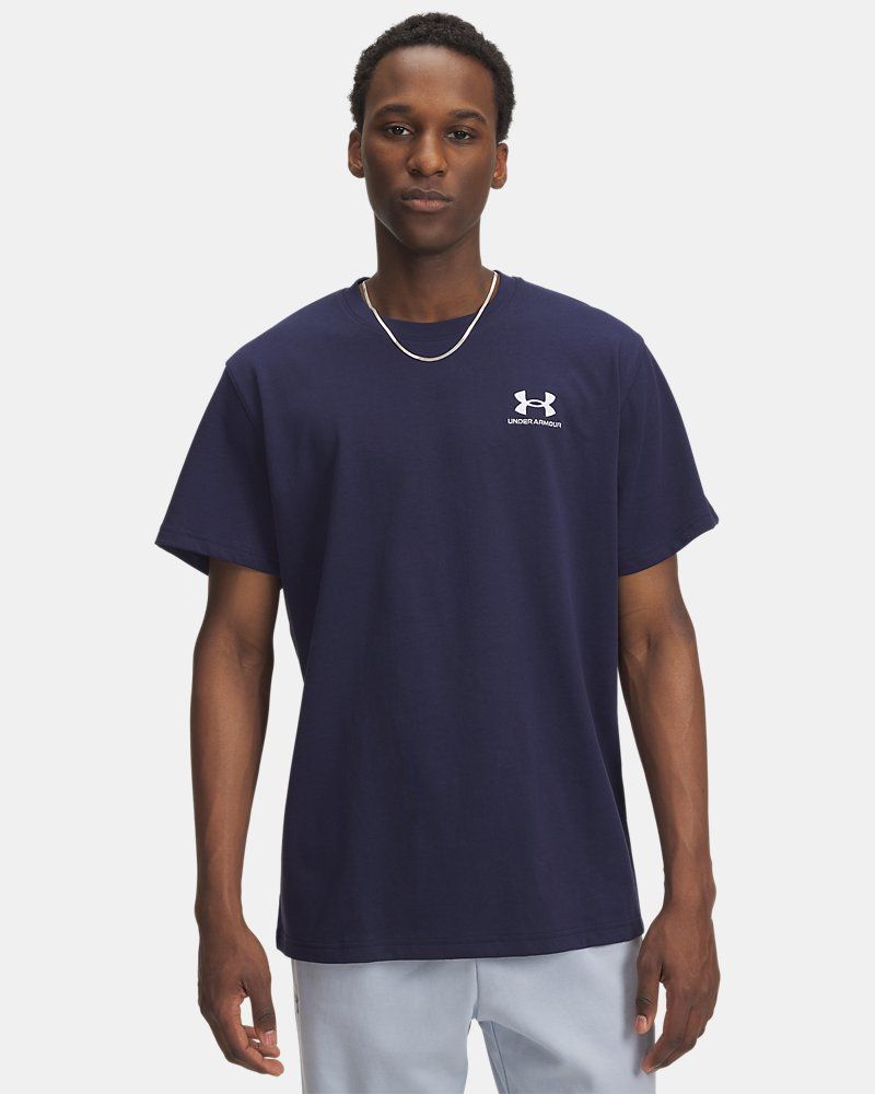 Men's UA Logo Embroidered Heavyweight Short Sleeve Men's Short Sleeve — view 18