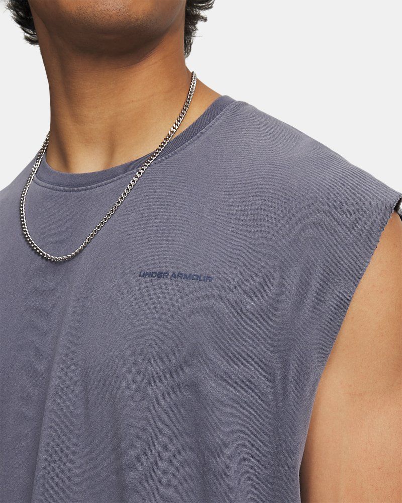 UA Icon Heavyweight Cotton Men's Tank — view 7