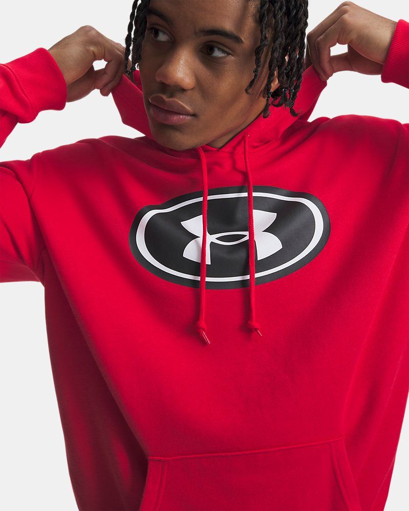 UA Rival Fleece Branded Men's Hoodie — view 13