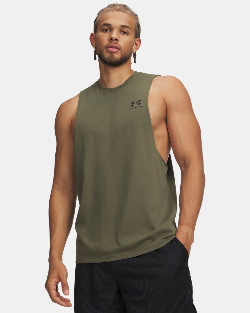 UA Left Chest Cut-Off Men's Tank — view 13