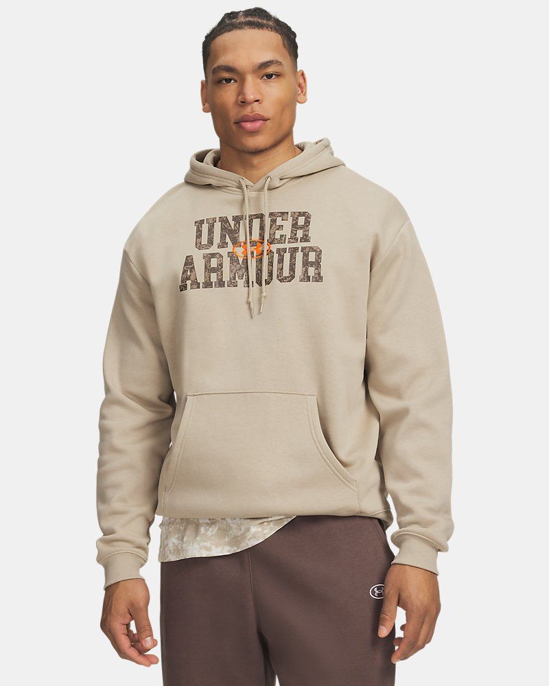 UA Rival Fleece Camo Fill Men's Hoodie — view 7