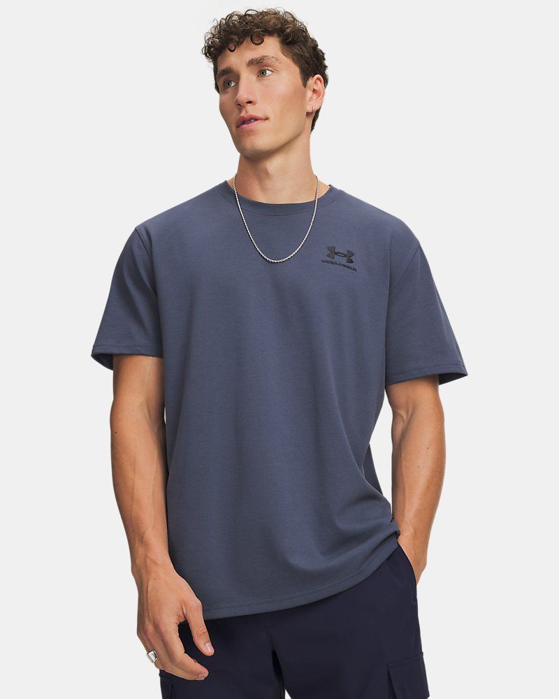 Men's UA Logo Embroidered Heavyweight Short Sleeve Men's Short Sleeve — view 6