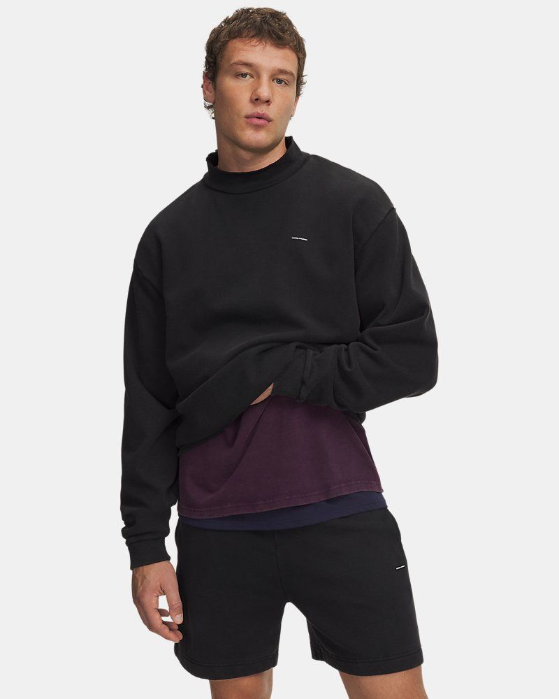 UA Icon Fleece Washed Mock Men's Long Sleeve