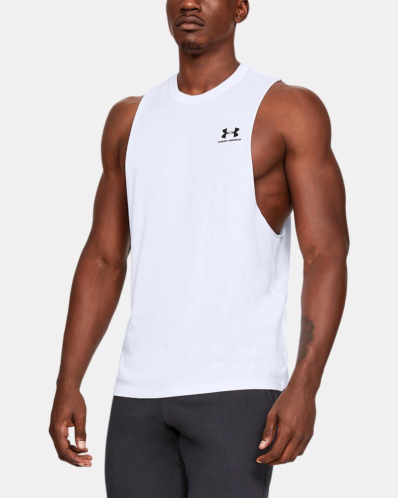 UA Left Chest Cut-Off Men's Tank — view 6