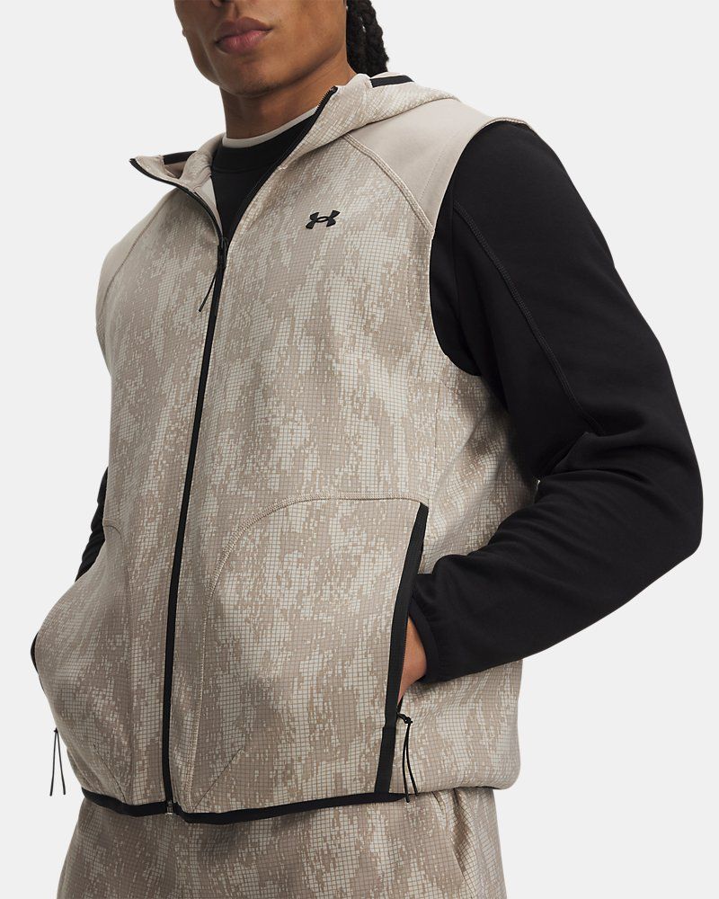UA Unstoppable Fleece Men's Hooded Vest — view 6